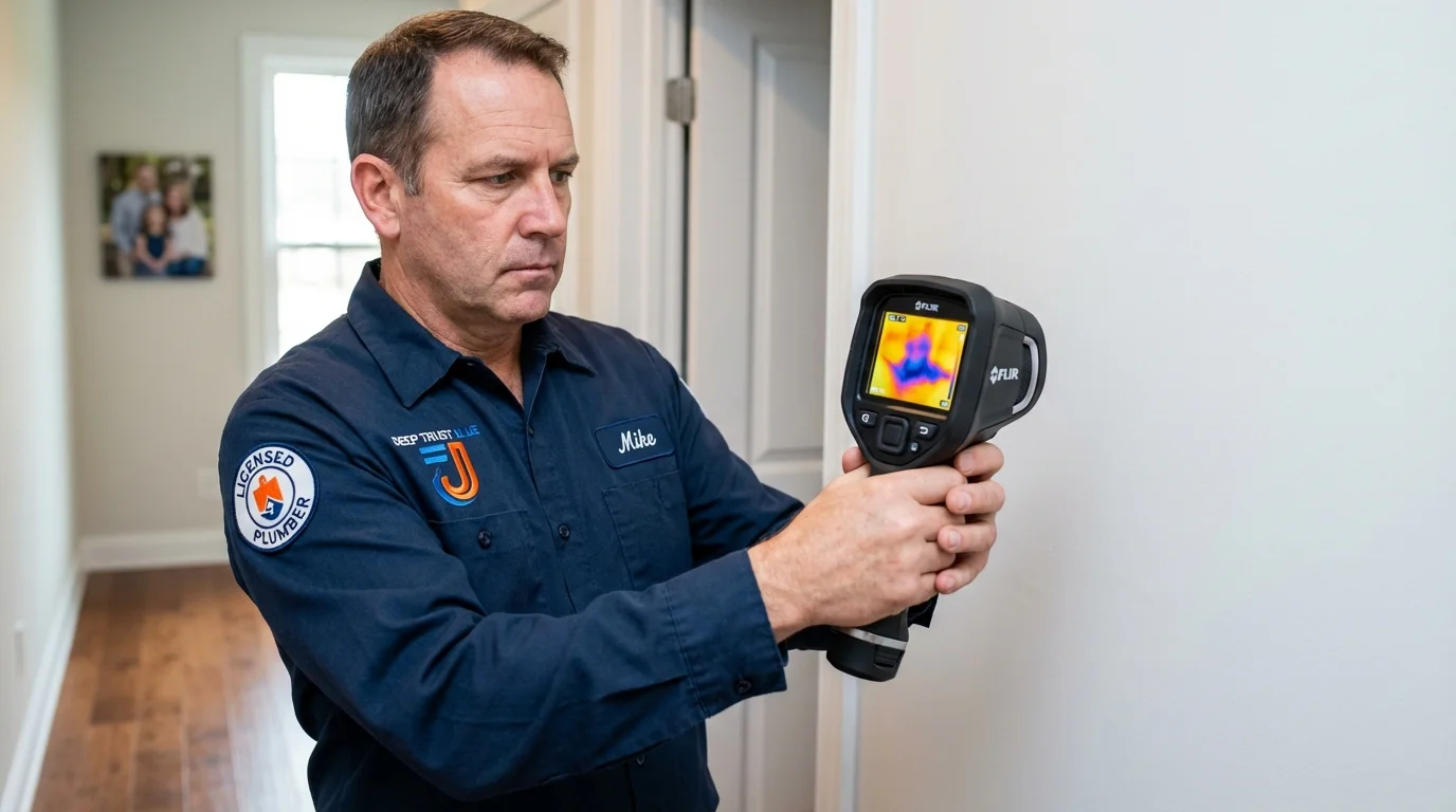 Thermal imaging leak detection by Johns Plumbing LLC in Torrington